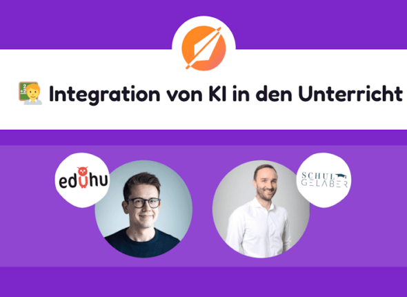 Webinarreihe "✨ Wie KI-Tools das Lehrerleben erleichtern" mit Steffen Brill von eduhu und Christoph Krüger von Schulgelaber