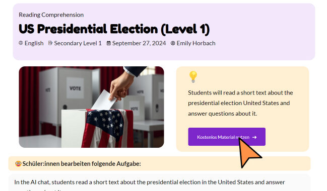 KI im Unterricht: Unterrichtsmaterial kostenlos nutzen