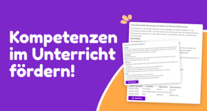 Kompetenzen im Unterricht fördern!