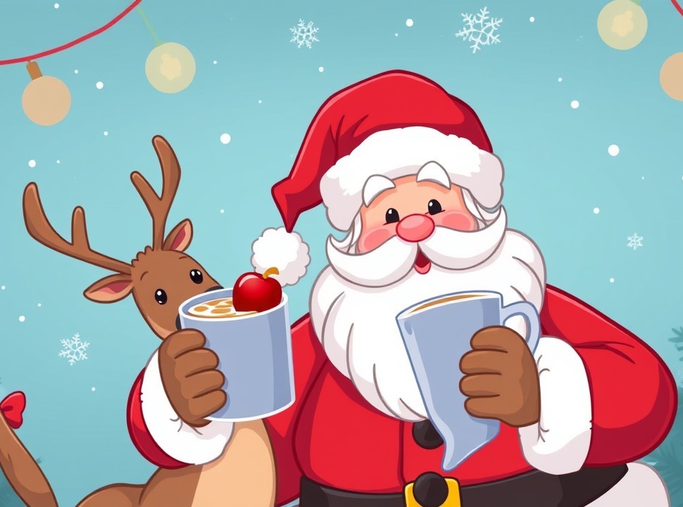 Christmas Traditions_ Santa Claus and Rudolph the reindeer