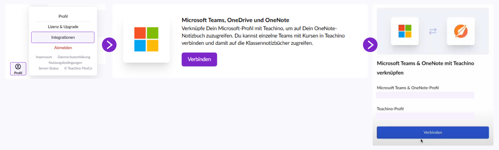 Microsoft Verknüpfen Step 1&2